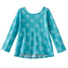 Girls 4-10 Jumping Beans&reg; Print Pieced Long-sleeve Tunic, Size: 7, Turquoise/blue (turq/aqua)