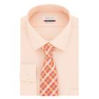 Men's Van Heusen Regular-fit Flex Collar Dress Shirt & Tie, Size: M-34/35, Lt Orange