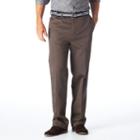 Men's Haggar&reg; Work To Weekend&reg; Straight-fit Flat-front Pants, Size: 34x32, Brown