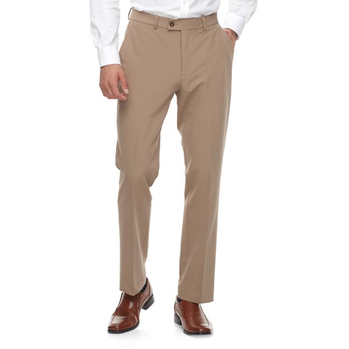 Men's Apt. 9&reg; Smart Temp Premier Flex Slim-fit Dress Pants, Size: 34x32, Brown