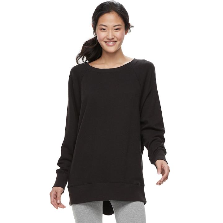 Juniors' So&reg; Oversized Sweatshirt, Teens, Size: Xl, Black