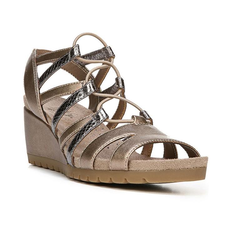 Lifestride Nadira Women's Wedge Sandals, Size: Medium (6), Brown Over