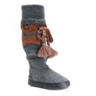 Women's Muk Luks Angie Boot Slipper, Size: Large, Grey