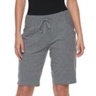 Women's Tek Gear&reg; Bermuda Shorts, Size: Medium, Med Grey