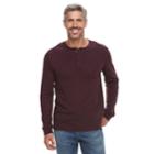 Men's Croft & Barrow&reg; Classic-fit Easy-care Henley, Size: Medium, Drk Purple