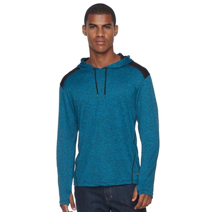 Men's Burnside Performance Hoodie, Size: Medium, Med Blue