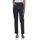 Women's Croft & Barrow&reg; Straight-leg Pull-on Jeans, Size: Medium, Blue