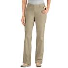 Dickies Curvy Fit Straight-leg Twill Pants - Women's, Size: 4 - Regular, Dark Beige
