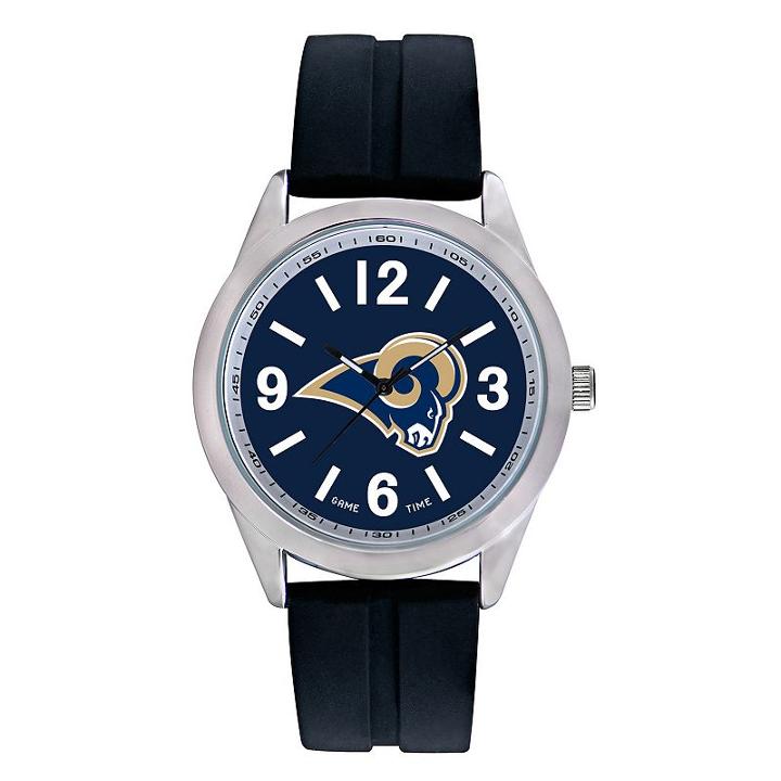 Game Time, Men's Los Angeles Rams Varsity Watch, Black
