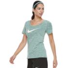 Women's Nike Swoosh Short Sleeve Graphic Tee, Size: Medium, Green
