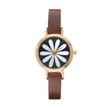 Vivani Women's Floral Watch, Brown
