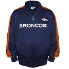 Big & Tall Majestic Denver Broncos Tricot Track Jacket, Men's, Size: M Tall, Blue (navy)