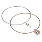 Love This Life Grandma Flower Charm Bangle Bracelet Set, Women's, Multicolor