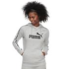 Women's Puma Graphic Tape Raglan Hoodie, Size: Medium, Grey