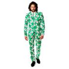 Men's Opposuits Slim-fit Poker Face Suit & Tie Set, Size: 42 - Regular, Green