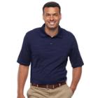 Big & Tall Haggar Classic-fit Space-dyed Performance Polo, Men's, Size: L Tall, Blue Other