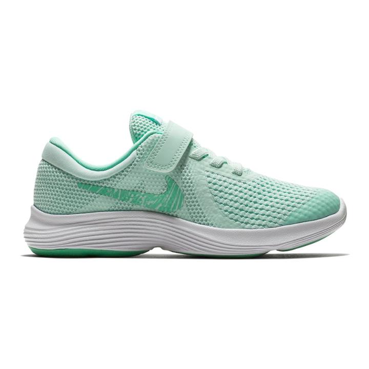 Nike Revolution 4 Pre-school Girls' Sneakers, Size: 3, Green