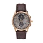 Citizen Eco-drive Men's World A-t Leather Chronograph Watch - At8113-04h, Brown