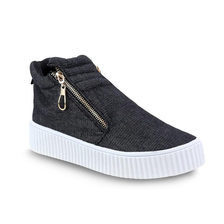 Olivia Miller Islip Women's Sneakers, Size: 7.5, Black
