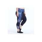 Plus Size Marika Curves Breakthrough Capri Leggings, Women's, Size: 2xl, Blue (navy)