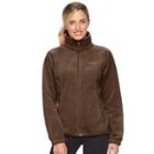 Women's Columbia Three Lakes Fleece Jacket, Size: Medium, Beige Oth