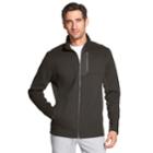 Men's Izod Sportflex Shaker Fleece Jacket, Size: Small, Dark Grey