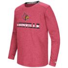 Boys 8-20 Louisville Cardinals Wordmark Tee, Size: M(12/14), Dark Red