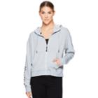 Women's Gaiam Nirvana Namaste Graphic Crop Hoodie, Size: Large, White