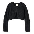 Girls 4-7 Sonoma Goods For Life&trade; Popcorn Yarn Bolero Sweater, Size: 7, Black