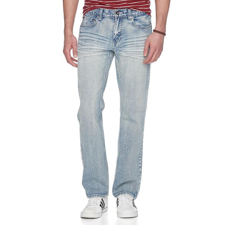 Men's Urban Pipeline&reg; Premium Stretch Light Wash Relaxed Straight Jeans, Size: 32x32, Blue