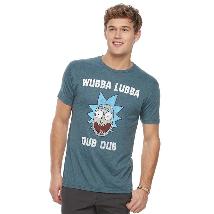 Men's Rick & Morty Wubba Tee, Size: Xl, Blue (navy)
