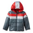 Boys 4-7 Rothschild Colorblocked Hooded Fleece-lined Puffer Jacket, Boy's, Size: 5-6, Dark Grey