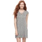 Juniors' Love, Fire Lace-up Sheath Dress, Teens, Size: Small, Grey