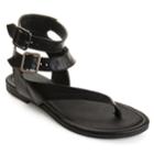 Journee Collection Kyle Women's Sandals, Size: Medium (6), Black