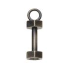 Insignia Collection Sterling Silver Dumbbell Pendant, Women's, Grey