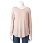 Women's Apt. 9&reg; Essential Crewneck Tee, Size: Xl, Light Pink