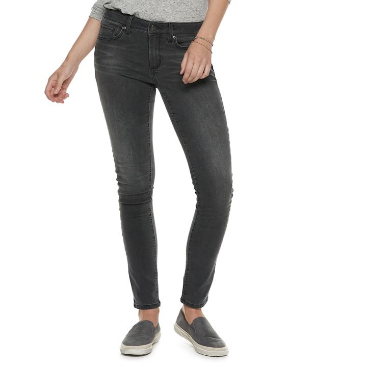 Women's Sonoma Goods For Life&trade; Supersoft Stretch Skinny Jeans, Size: 6 Short, Blue (navy)