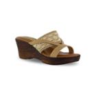 Tuscany By Easy Street Rachele Women's Wedge Sandals, Size: 7.5 Ww, Natural