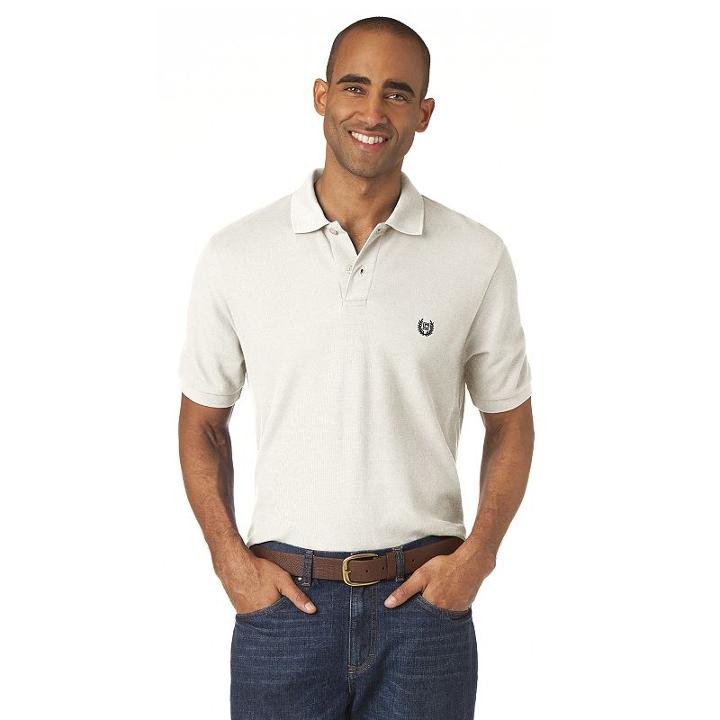 Big & Tall Chaps Solid Pique Polo, Men's, Size: 4xb, Natural