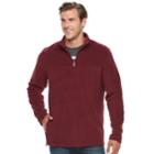 Big & Tall Croft & Barrow&reg; Classic-fit Arctic Fleece Quarter-zip Pullover, Men's, Size: 3xl Tall, Red