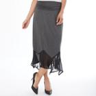 Women's Apt. 9&reg; Handkerchief Midi Skirt, Size: Medium, Dark Grey