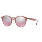 Ray-ban Rb2180 49mm Round Gradient Mirror Sunglasses, Women's, Pink Other