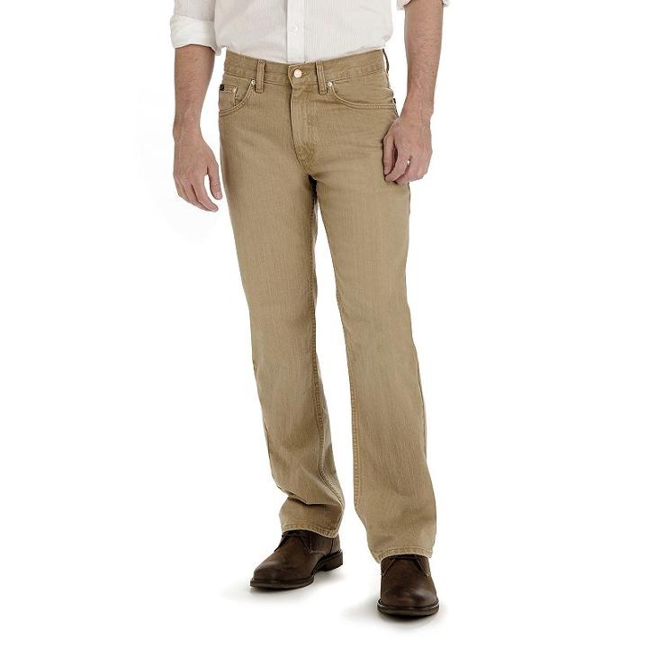 Men's Lee Premium Select Relaxed Straight Leg Jeans, Size: 36x30, Med Brown
