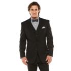Big & Tall Chaps Classic-fit Black Shadow Wool-blend Comfort Stretch Suit Jacket, Men's, Size: 52 Long