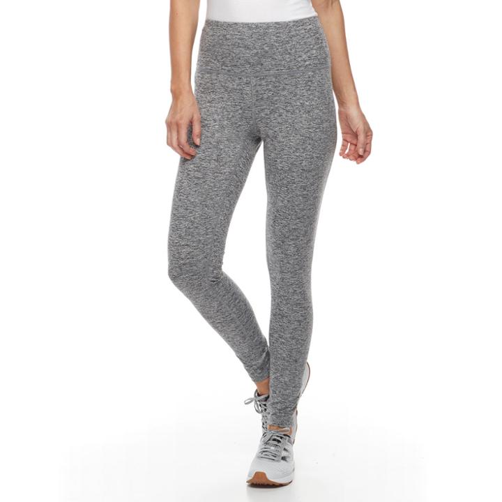 Petite Tek Gear&reg; Performance High-waisted Leggings, Women's, Size: M Petite, Dark Grey
