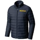 Men's Columbia Michigan Wolverines Collegiate Lake Jacket, Size: Xl, Med Blue