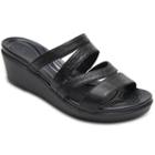 Crocs Leigh-ann Women's Mini Wedge Sandals, Size: 8, Black