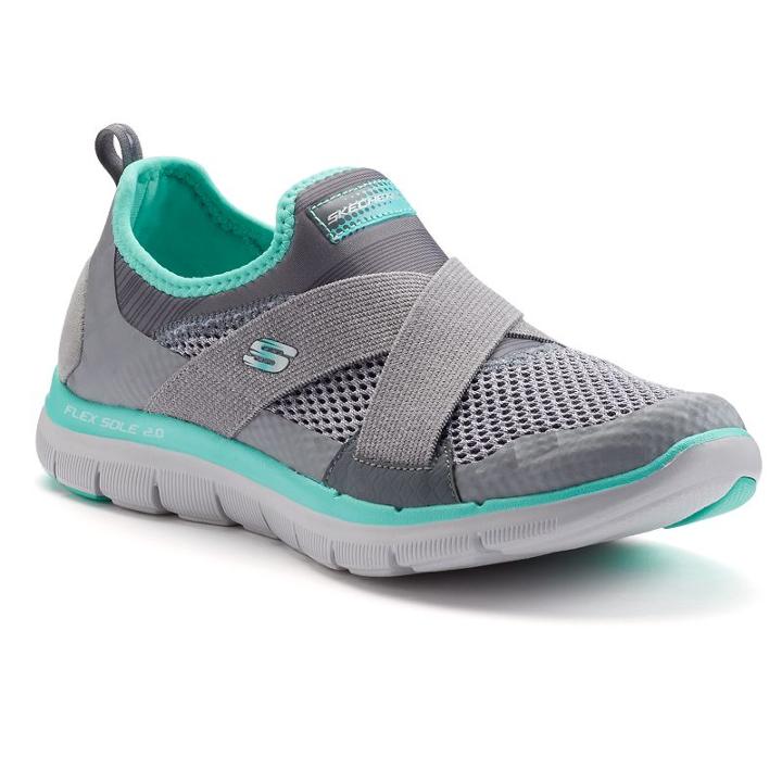 Skechers Flex Appeal 2.0 New Image Women's Slip-on Shoes, Size: 11, Silver
