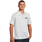 Men's Antigua Chicago Cubs 2016 World Series Champions Deluxe Striped Polo, Size: Small, White