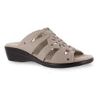 Easy Street Raelyn Women's Wedge Sandals, Size: 7.5 Wide, Med Beige